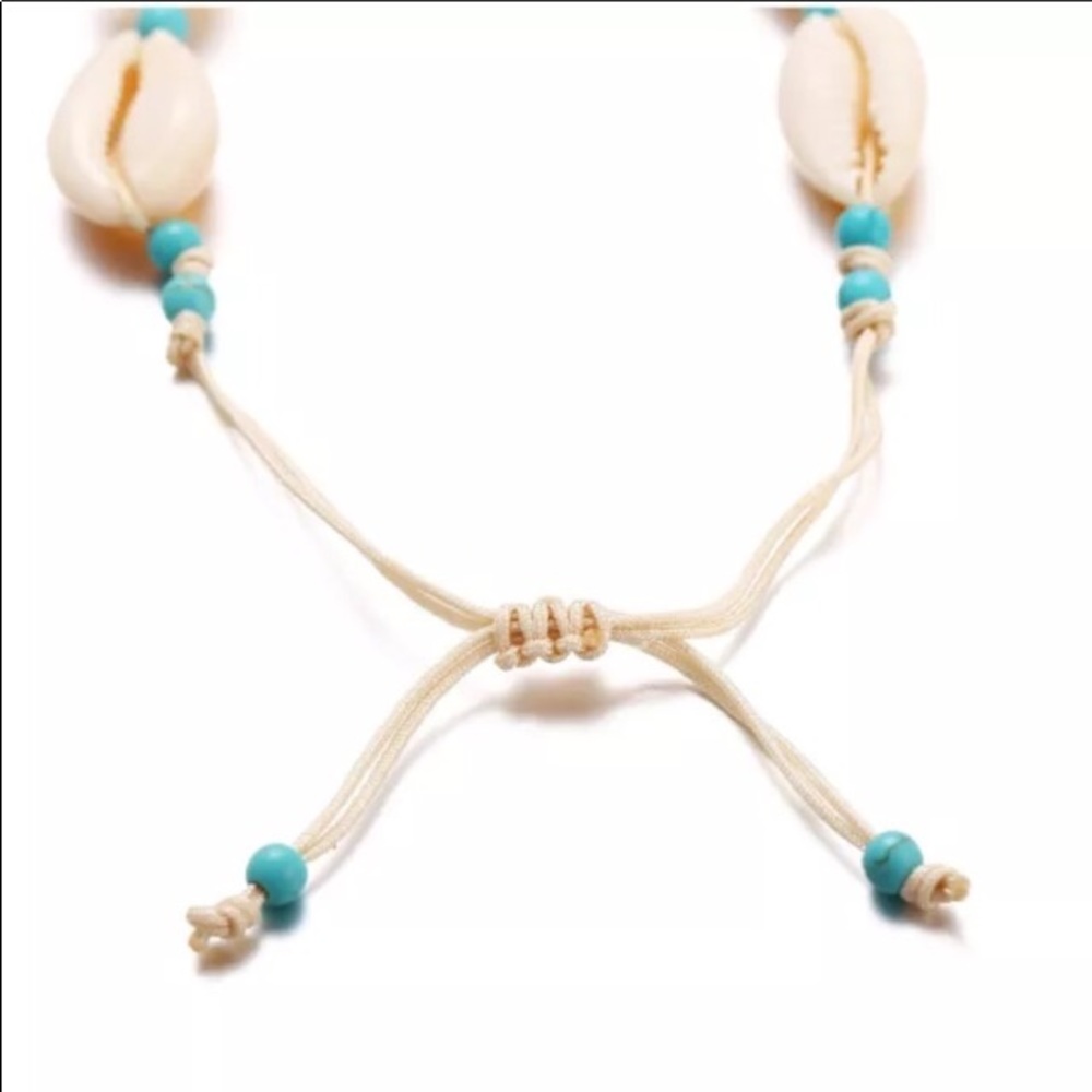 π Seashell x Howlite Anklet π - Picture 6 of 8